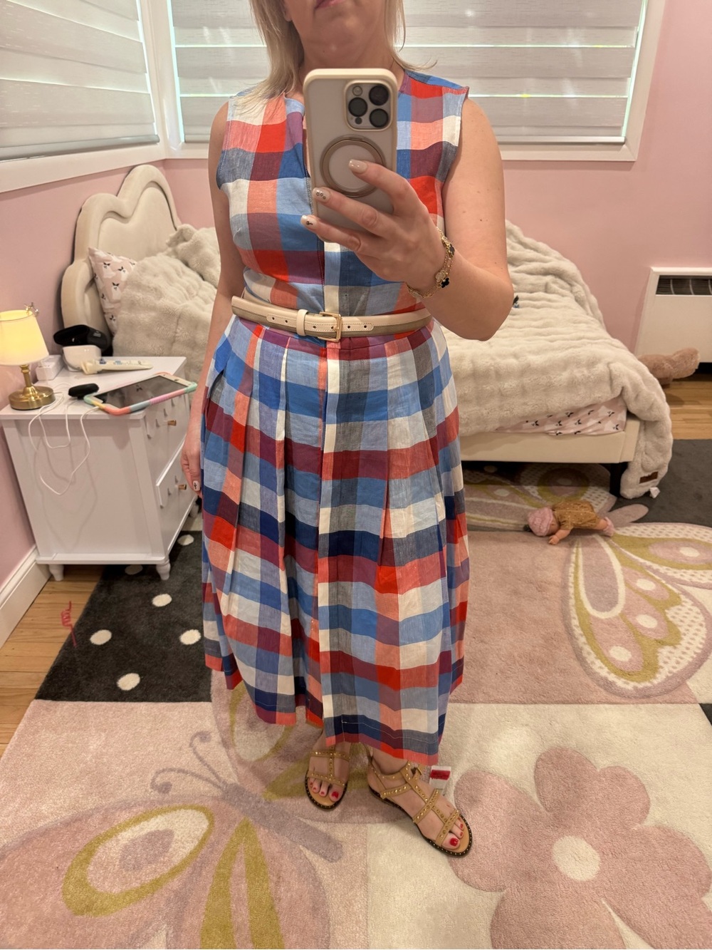 Jude Connally Multi-Color Plaid Sleeveless Dress - Picture 2 of 5